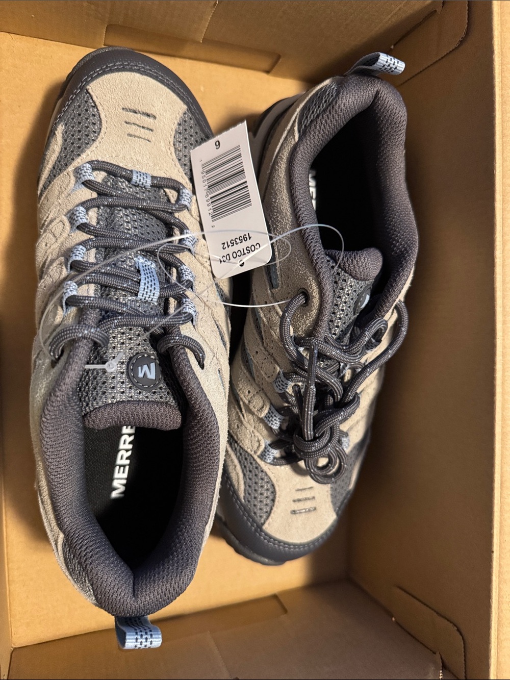 Merrell Women’s Gray and Charcoal Hiking Sneakers